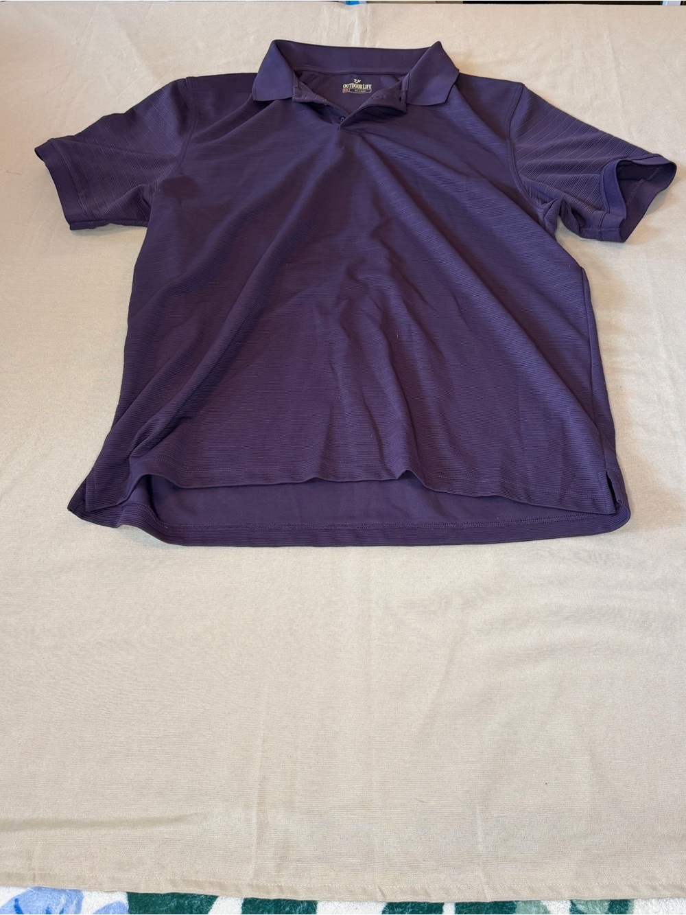 Outdoor Life Men's Deep Purple Polo Shirt